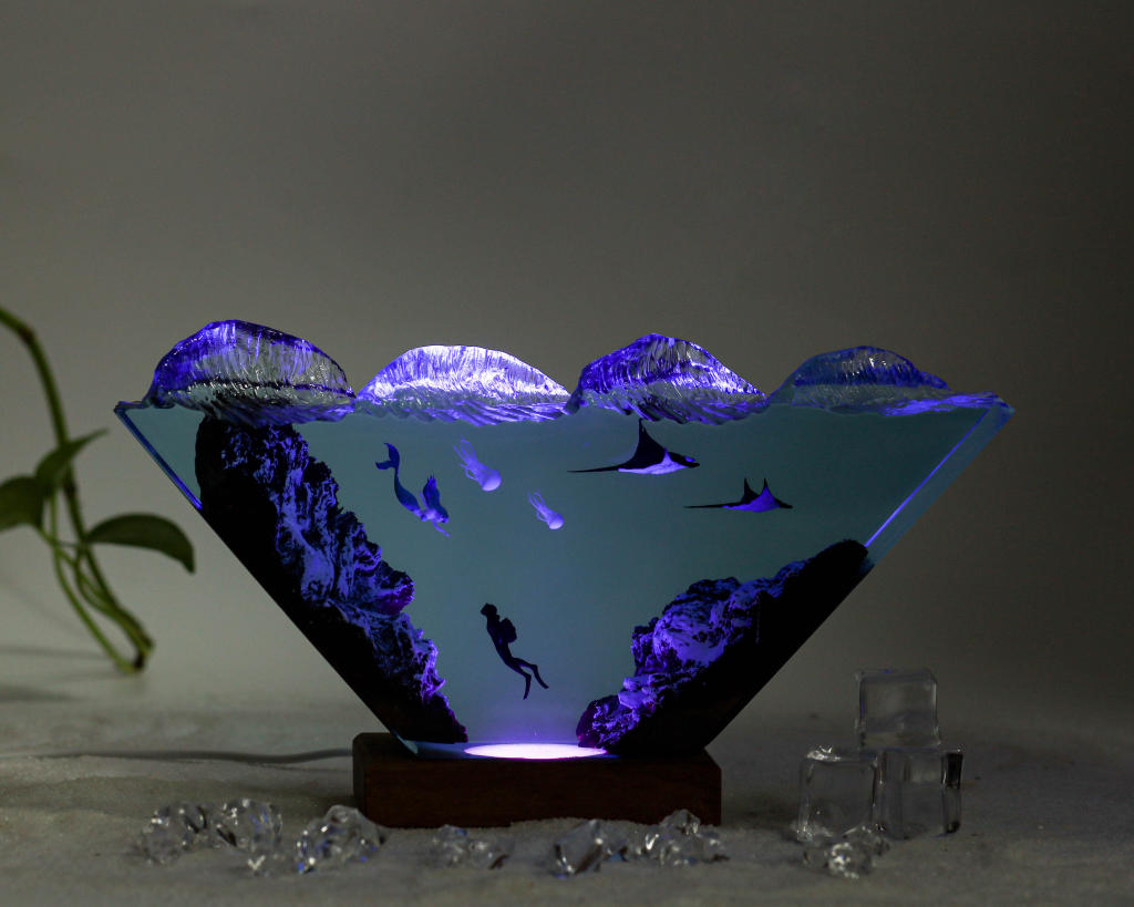 Mermaid and Diver Night Lights ver 2 8 Mermaid and Diver Night Lights ver 2