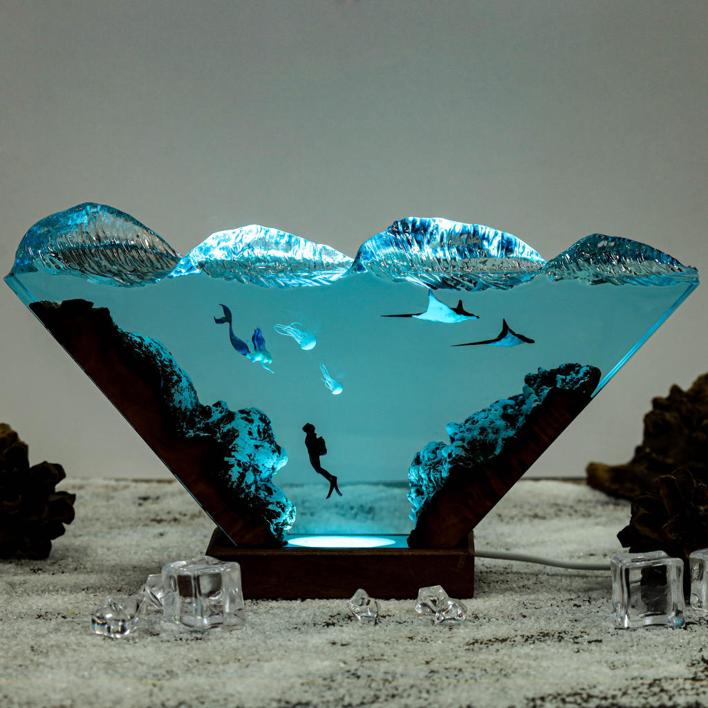 Mermaid and Diver Night Lights ver 2 3 Mermaid and Diver Night Lights ver 2