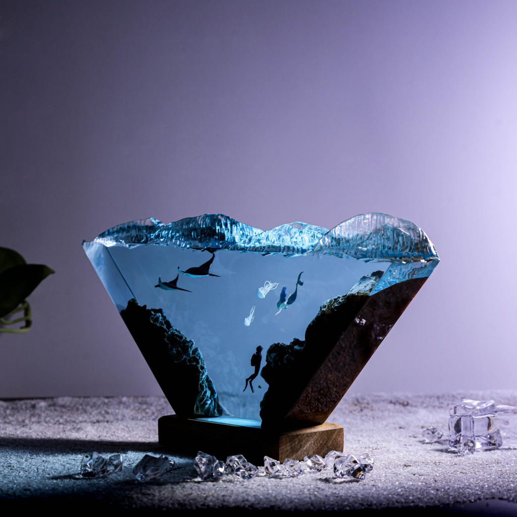 Mermaid and Diver Night Lights ver 2 5 Mermaid and Diver Night Lights ver 2