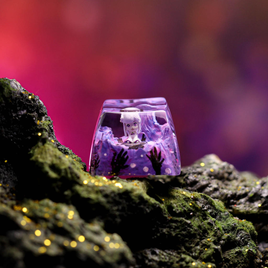Emilia Re:Zero keycap 2 Emilia Re:Zero keycap
