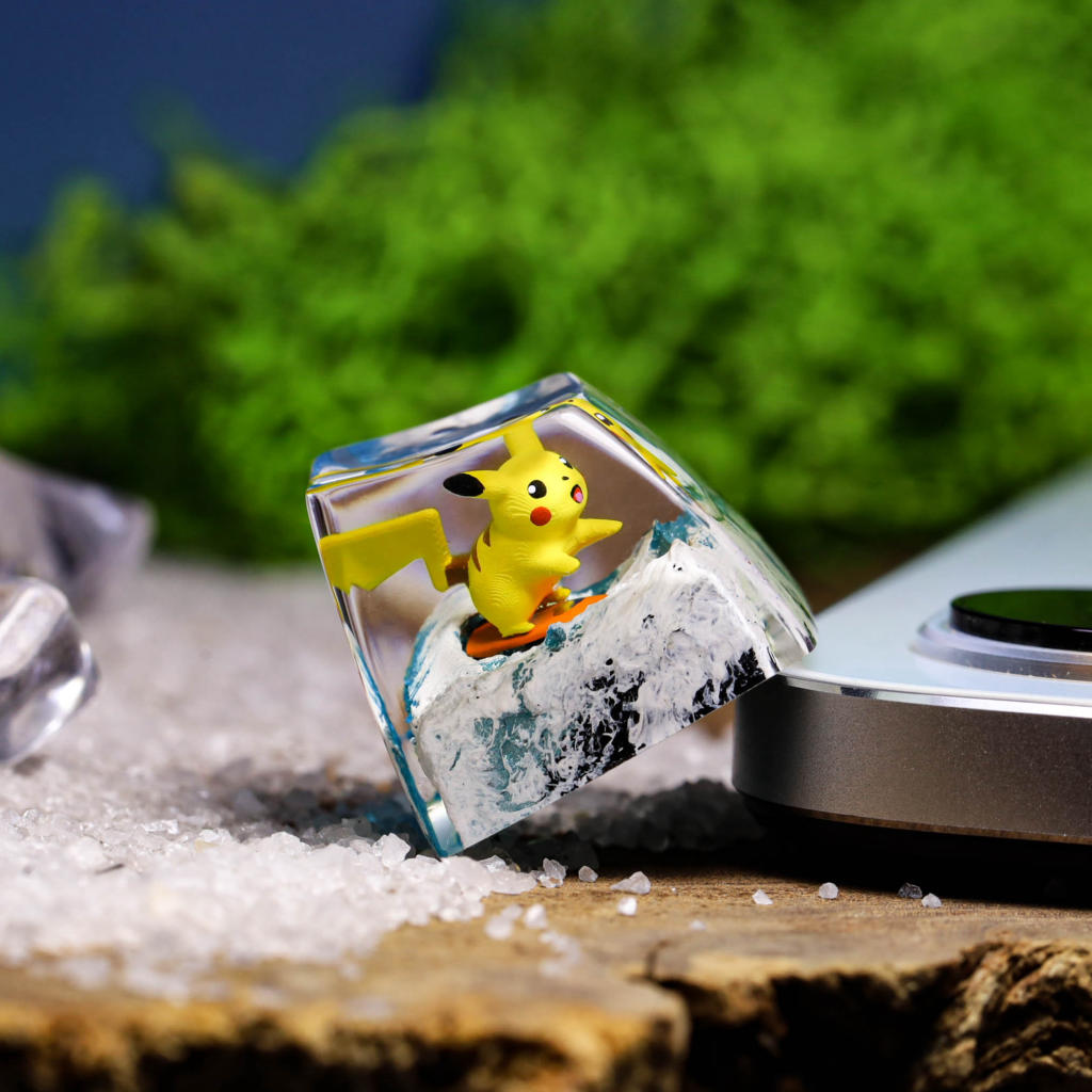 Surfing Pikachu Pokemon Keycap 3 Surfing Pikachu Pokemon Keycap
