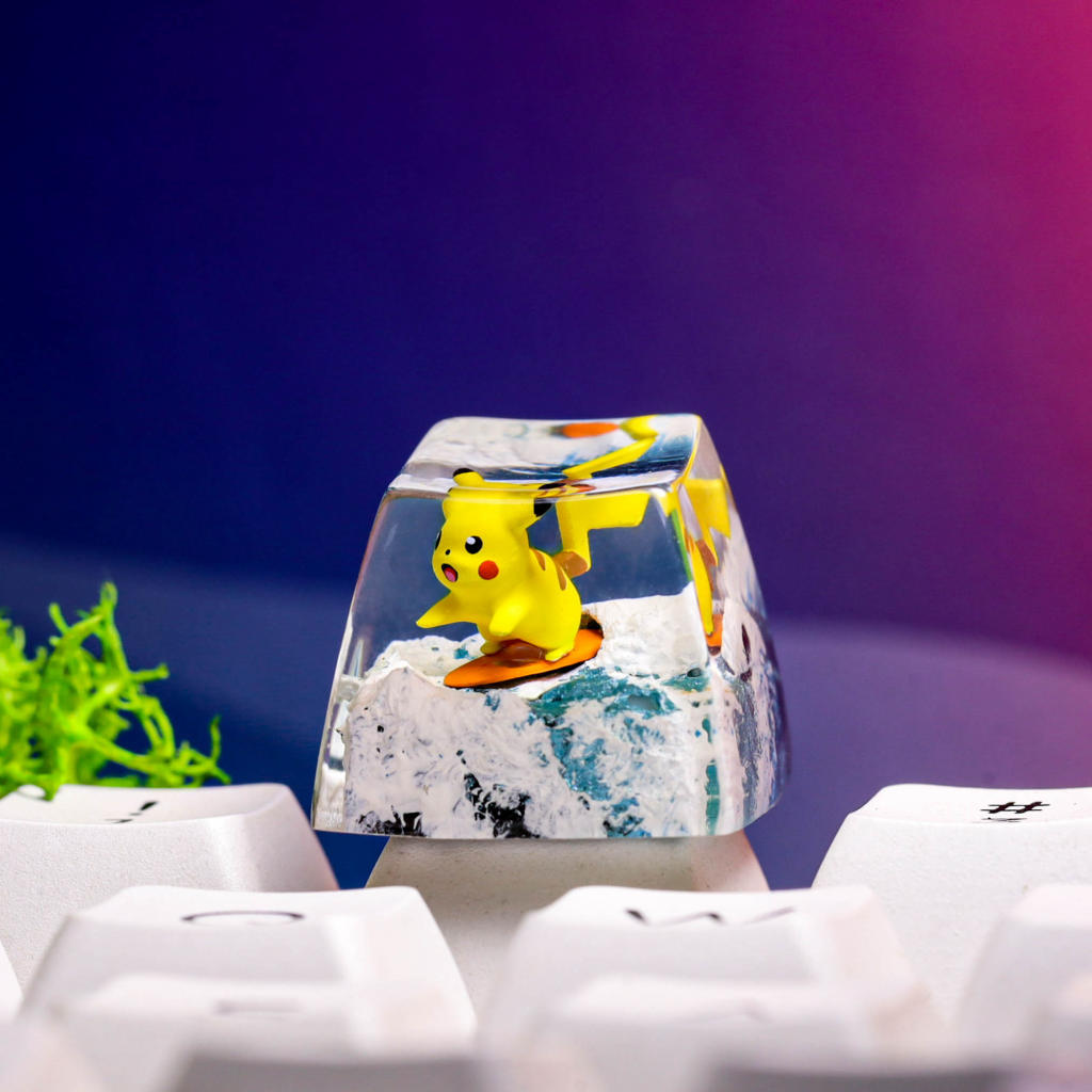 Surfing Pikachu Pokemon Keycap 1 Surfing Pikachu Pokemon Keycap
