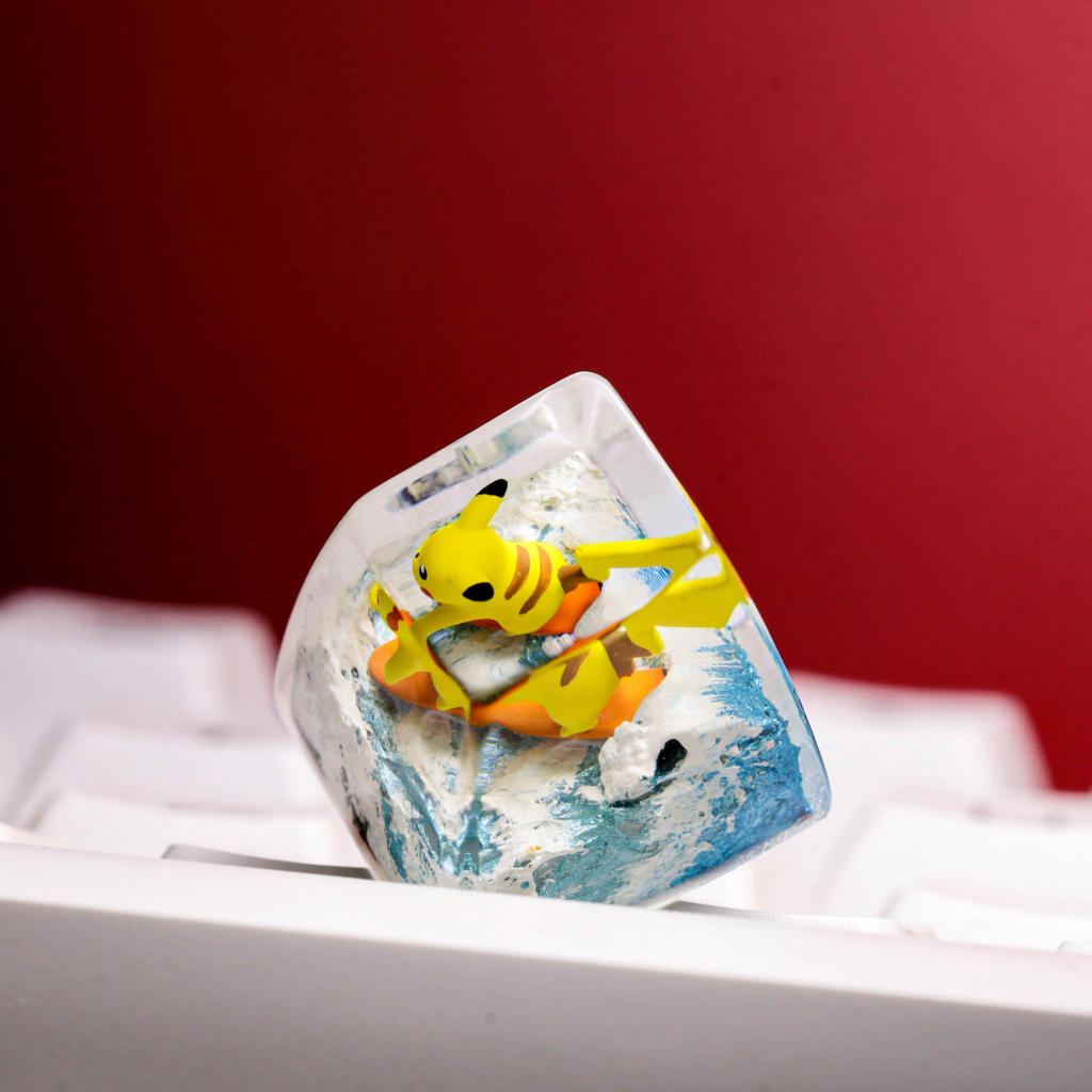 Surfing Pikachu Pokemon Keycap 6 Surfing Pikachu Pokemon Keycap