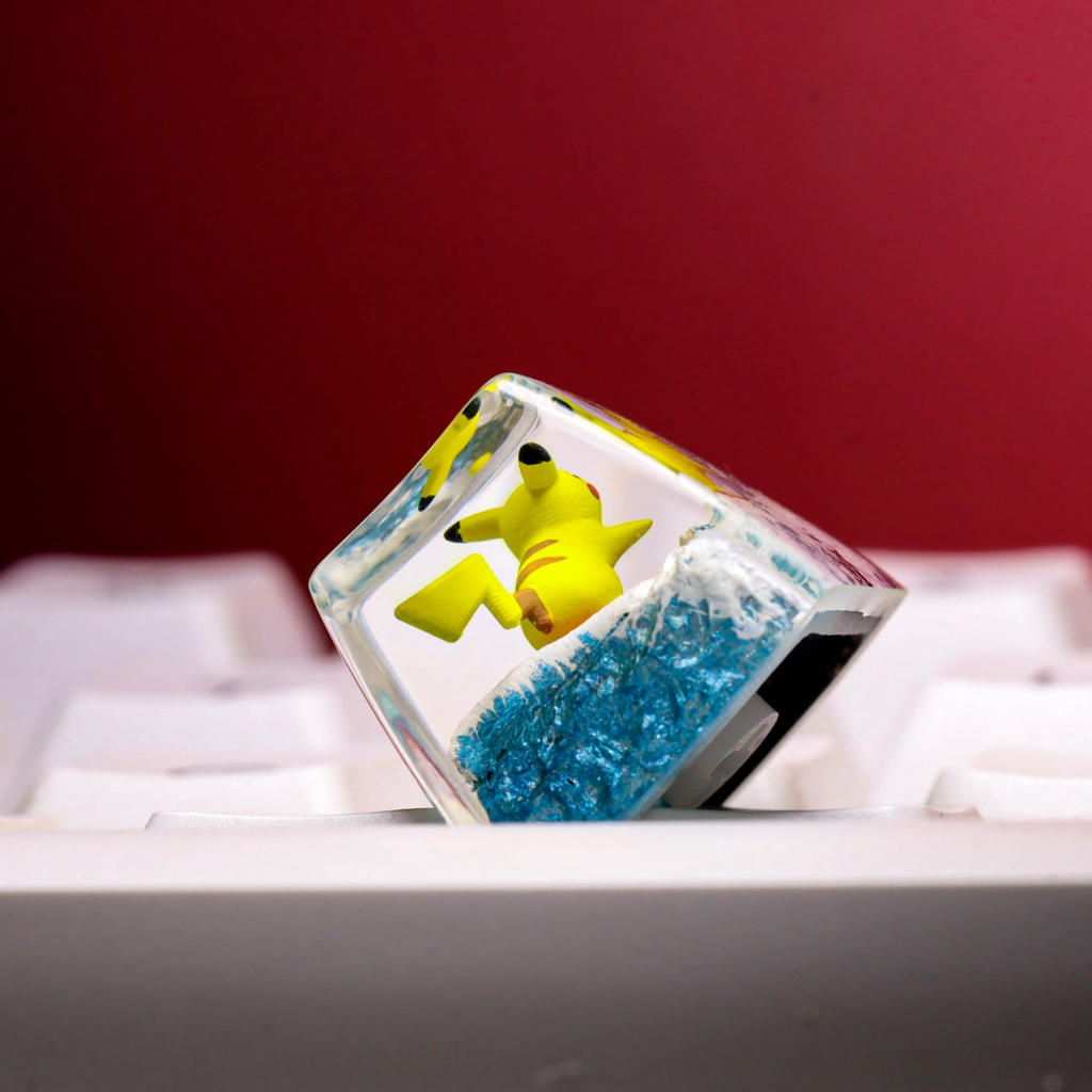 Surfing Pikachu Pokemon Keycap 7 Surfing Pikachu Pokemon Keycap