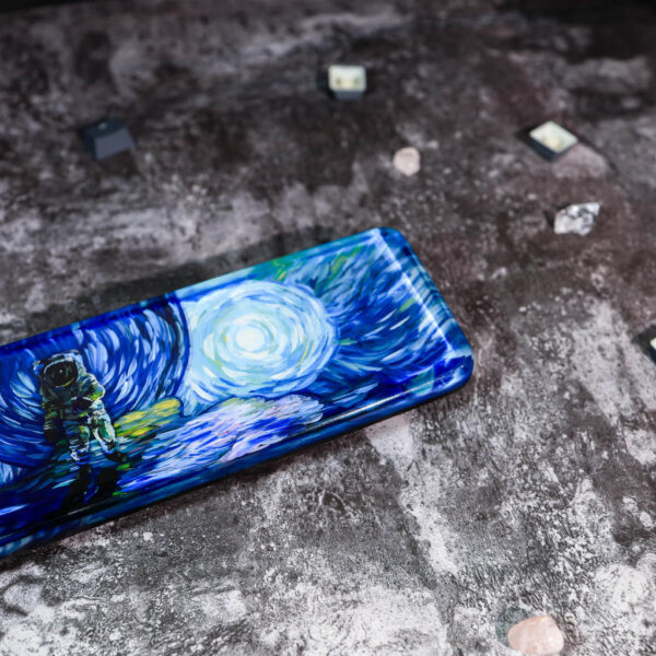 Astronaut keyboard wrist rest Van Gogh style 8 Astronaut keyboard wrist rest Van Gogh style