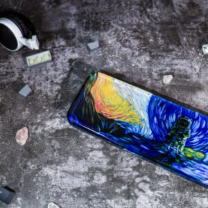 Astronaut keyboard wrist rest Van Gogh style 7 Astronaut keyboard wrist rest Van Gogh style