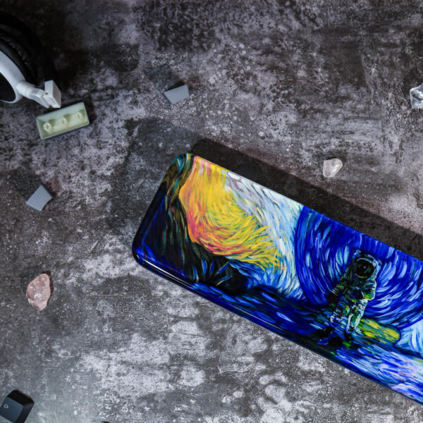 Astronaut keyboard wrist rest Van Gogh style 6 Astronaut keyboard wrist rest Van Gogh style