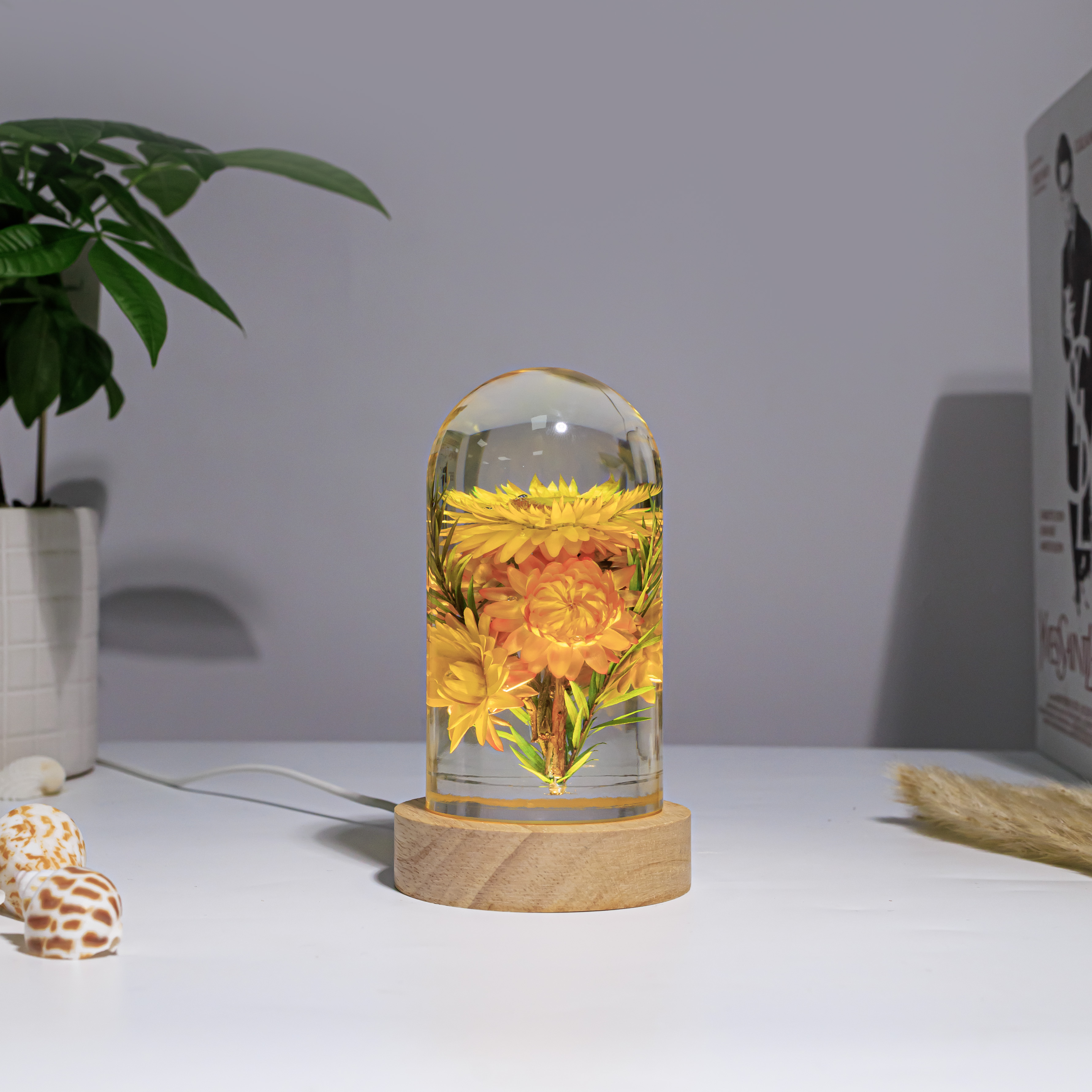 Strawflowers Epoxy lamp 5 Strawflowers Epoxy lamp