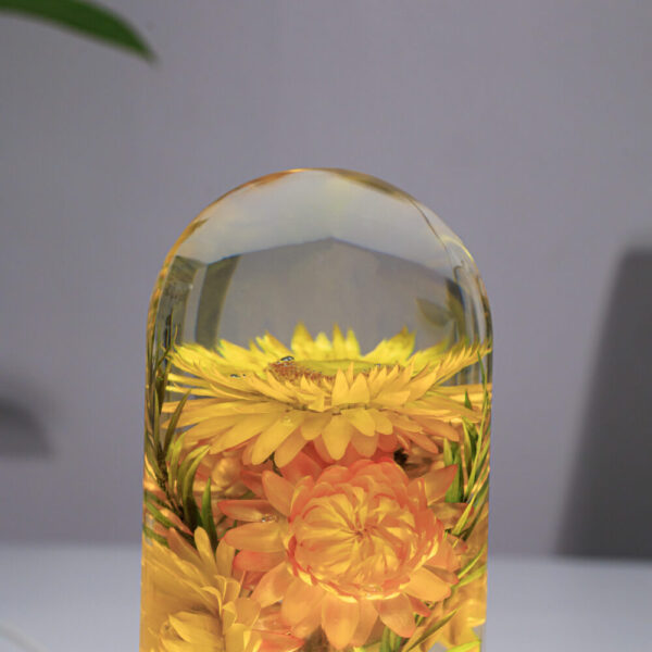 Strawflowers Epoxy lamp 14 Strawflowers Epoxy lamp