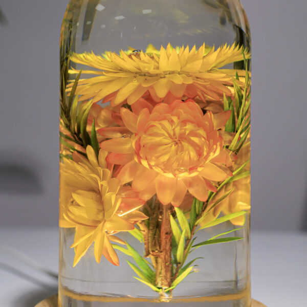 Strawflowers Epoxy lamp 10 Strawflowers Epoxy lamp