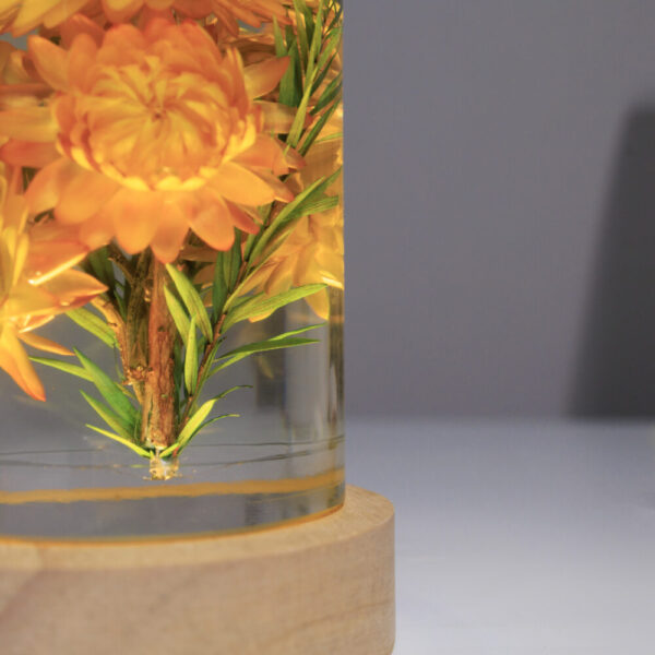 Strawflowers Epoxy lamp 12 Strawflowers Epoxy lamp