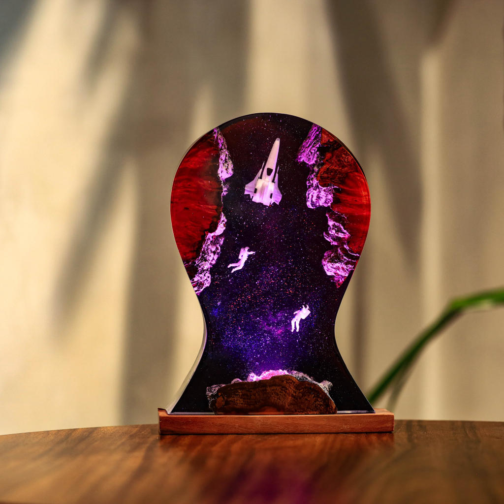 Space Night Lights & Headphone Stand 6 Space Night Lights & Heaphone Stand