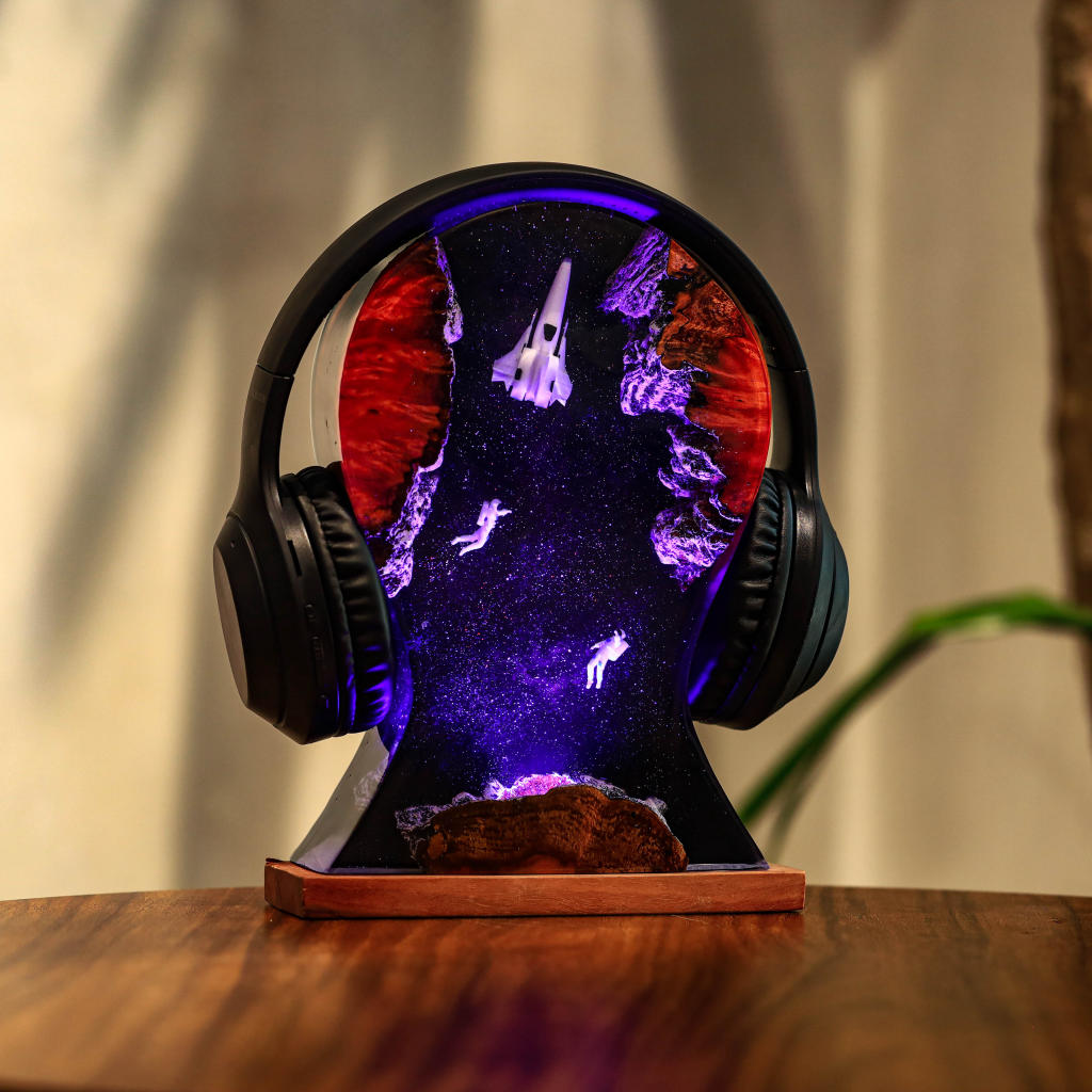 Space Night Lights & Headphone Stand 1 Space Night Lights & Heaphone Stand