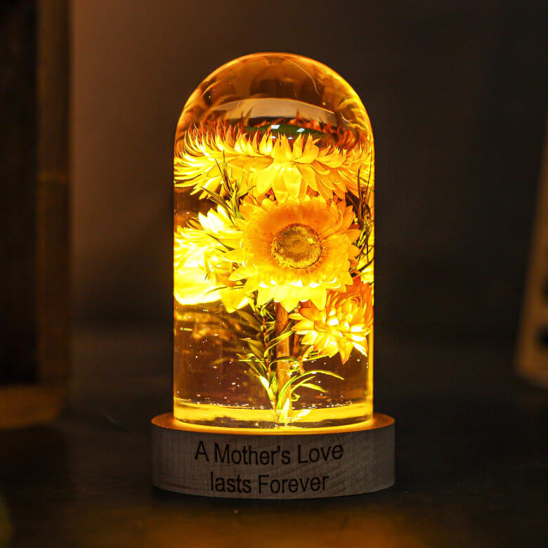Strawflowers Epoxy lamp 1 Strawflowers Epoxy lamp