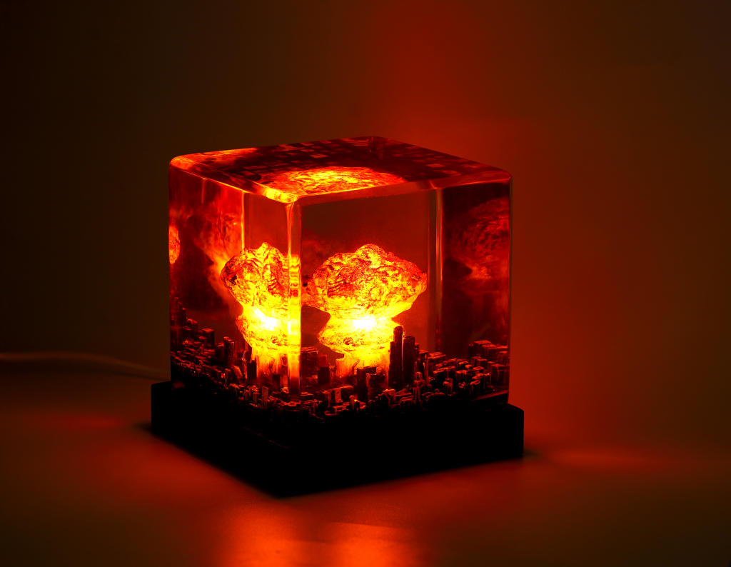 Atomic Bomb Resin Night Light 1 Oppenheimer Inspired Resin Lamp