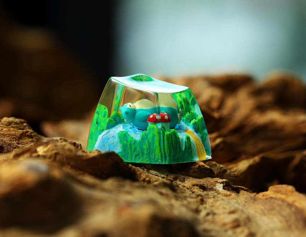 Sleeping Snorlax Pokemon Keycap 3 Sleeping Snorlax Pokemon Keycap