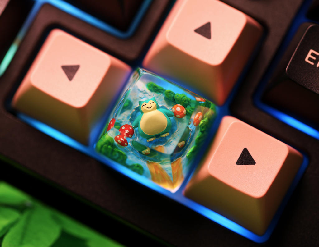 Sleeping Snorlax Pokemon Keycap 1 Sleeping Snorlax Pokemon Keycap