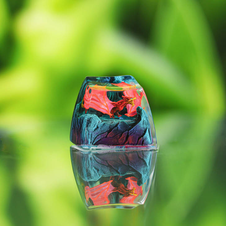 Fire Dragon Artisan keycap 6 Fire Dragon Artisan keycap