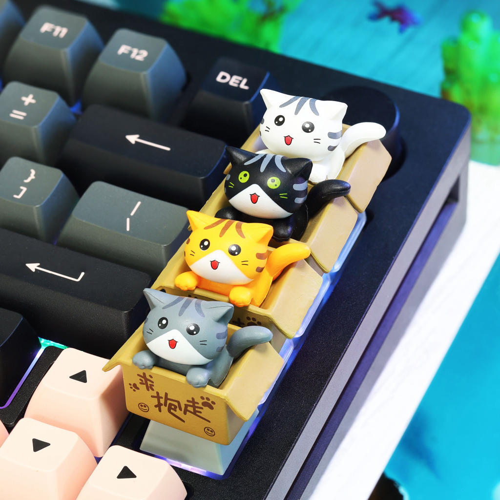 Cute cat keycap ver 2 3 Cute cat keycap ver 2