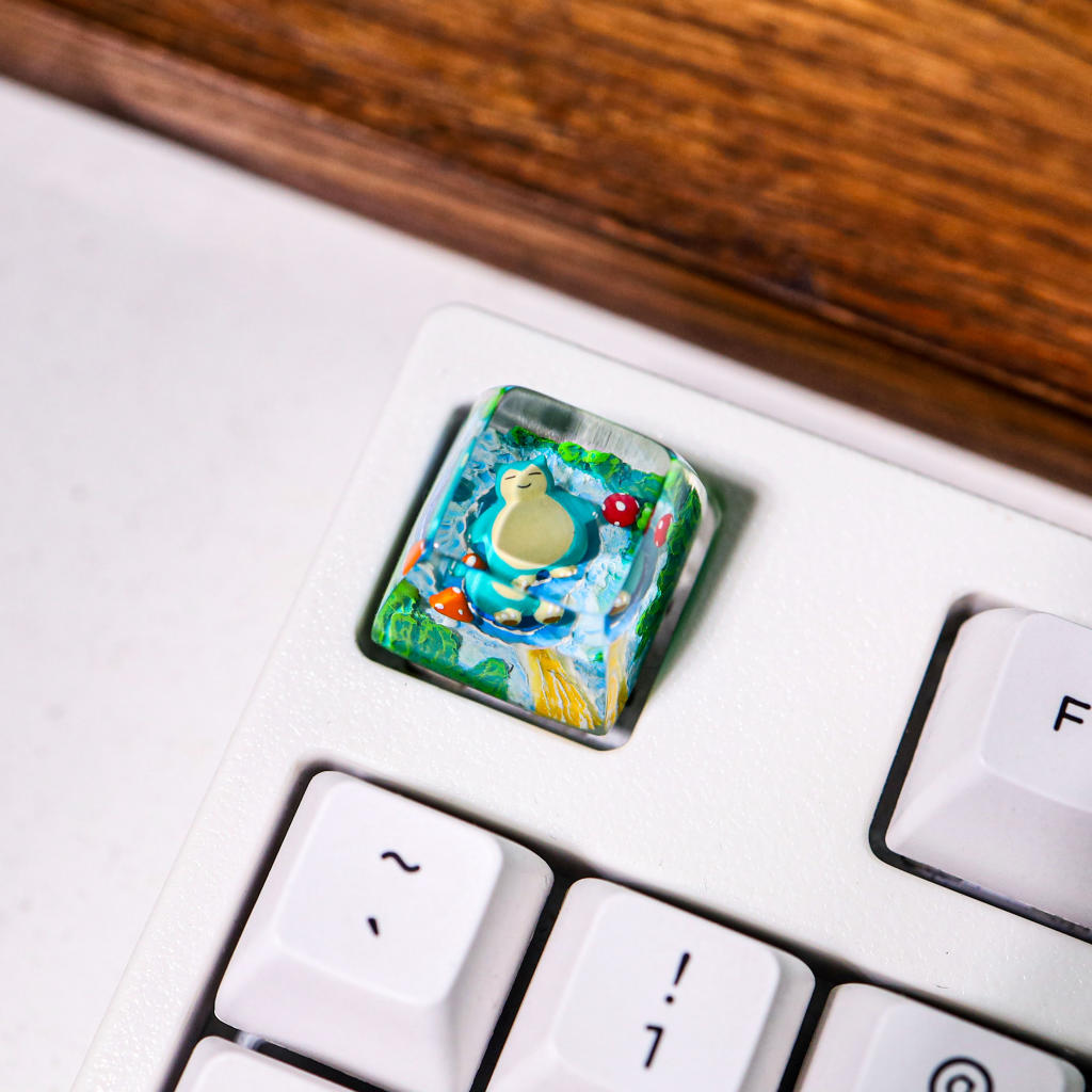 Sleeping Snorlax Pokemon Keycap 7 Sleeping Snorlax Pokemon Keycap