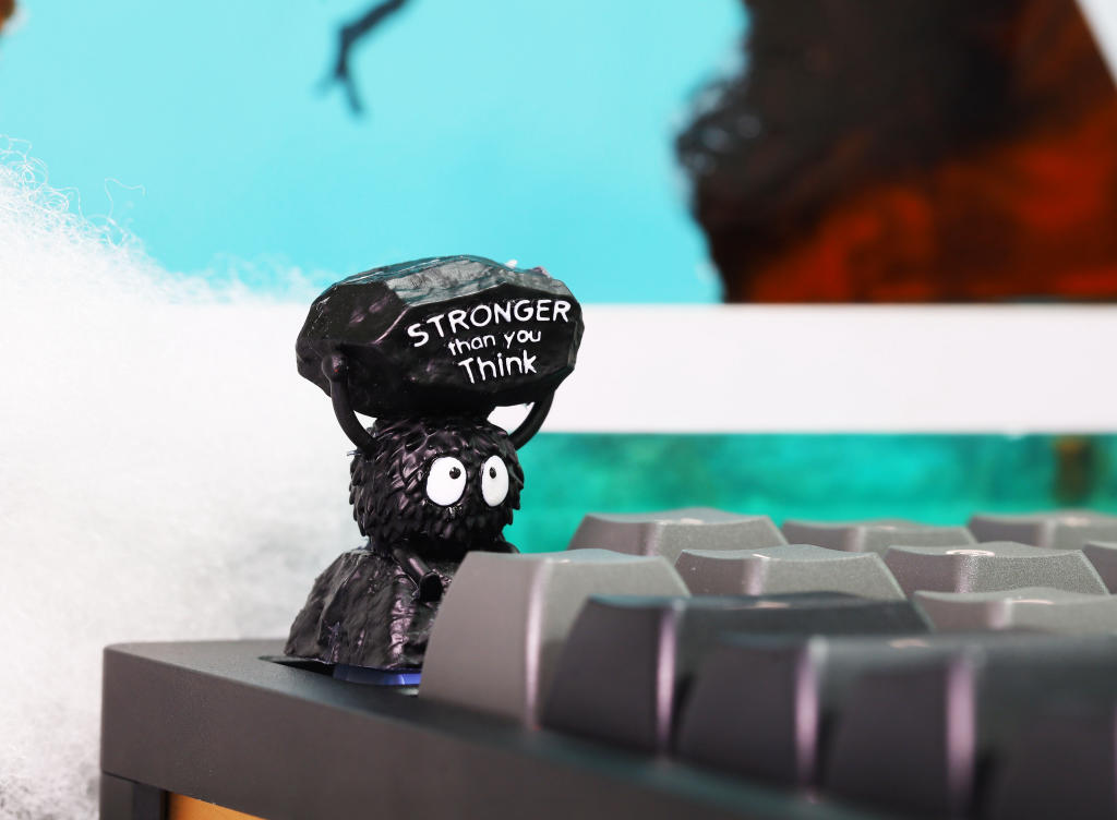 Susuwatari Soot Spirit artisan keycap 1 Susuwatari Soot Spirit Artisan keycap