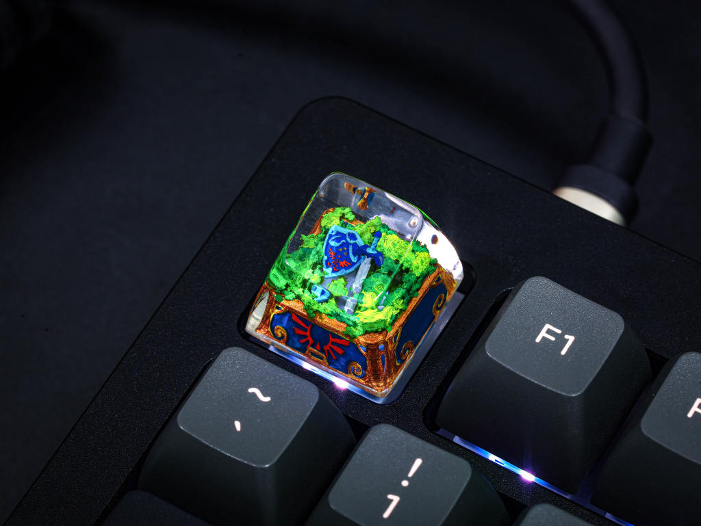 Blind Box Keycaps 31 Zelda Shield and Master Sword keycap