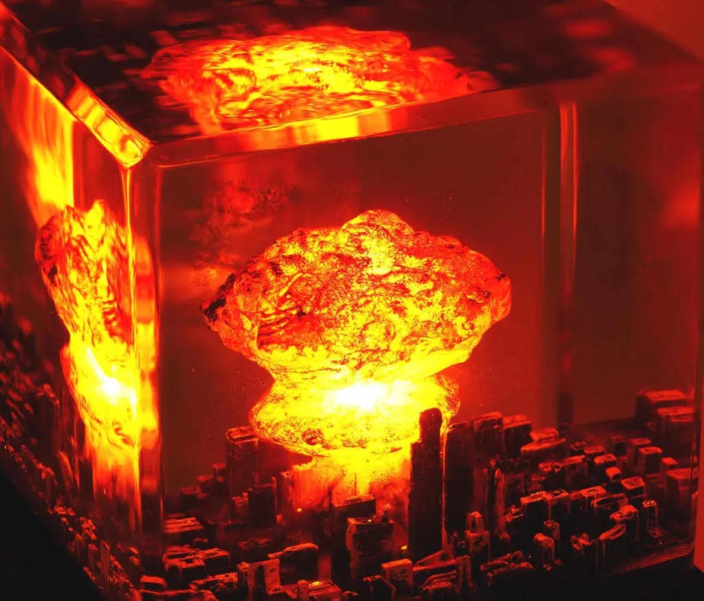 Atomic Bomb Resin Night Light 13 Atomic Bomb Resin Night Light
