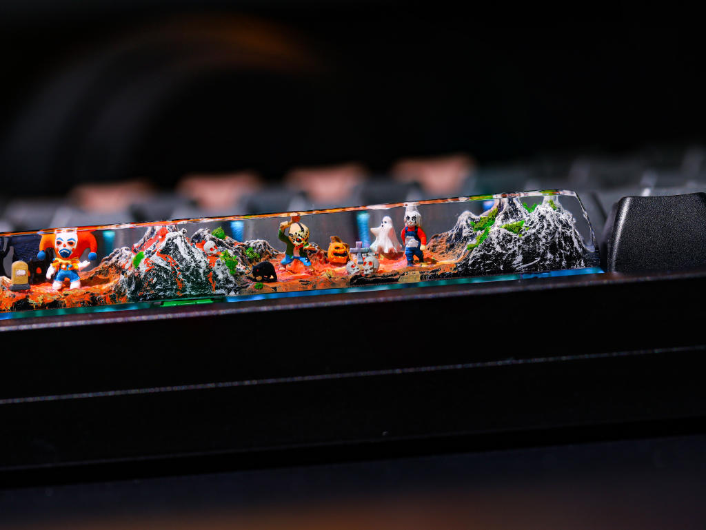 Ghost Halloween keycap ver 2 5 Ghost Artisan Keycap