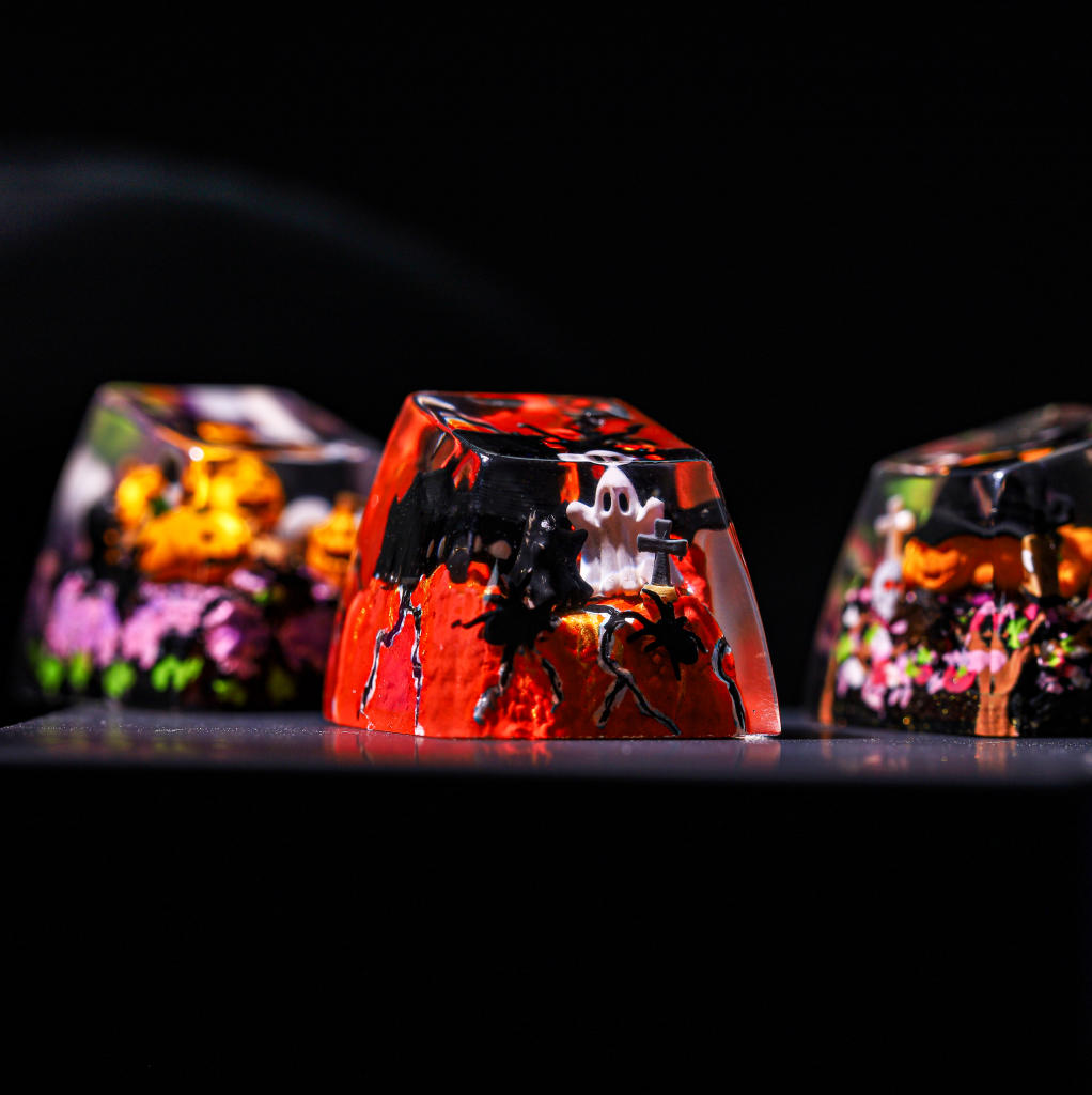 Ghost Halloween keycap ver 2 4 Ghost Artisan Keycap