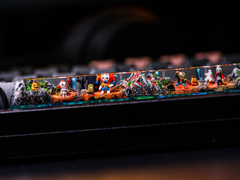 Ghost Halloween keycap ver 2 7 Ghost Artisan Keycap