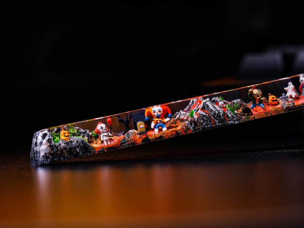 Ghost Halloween keycap ver 2 2 Ghost Artisan Keycap