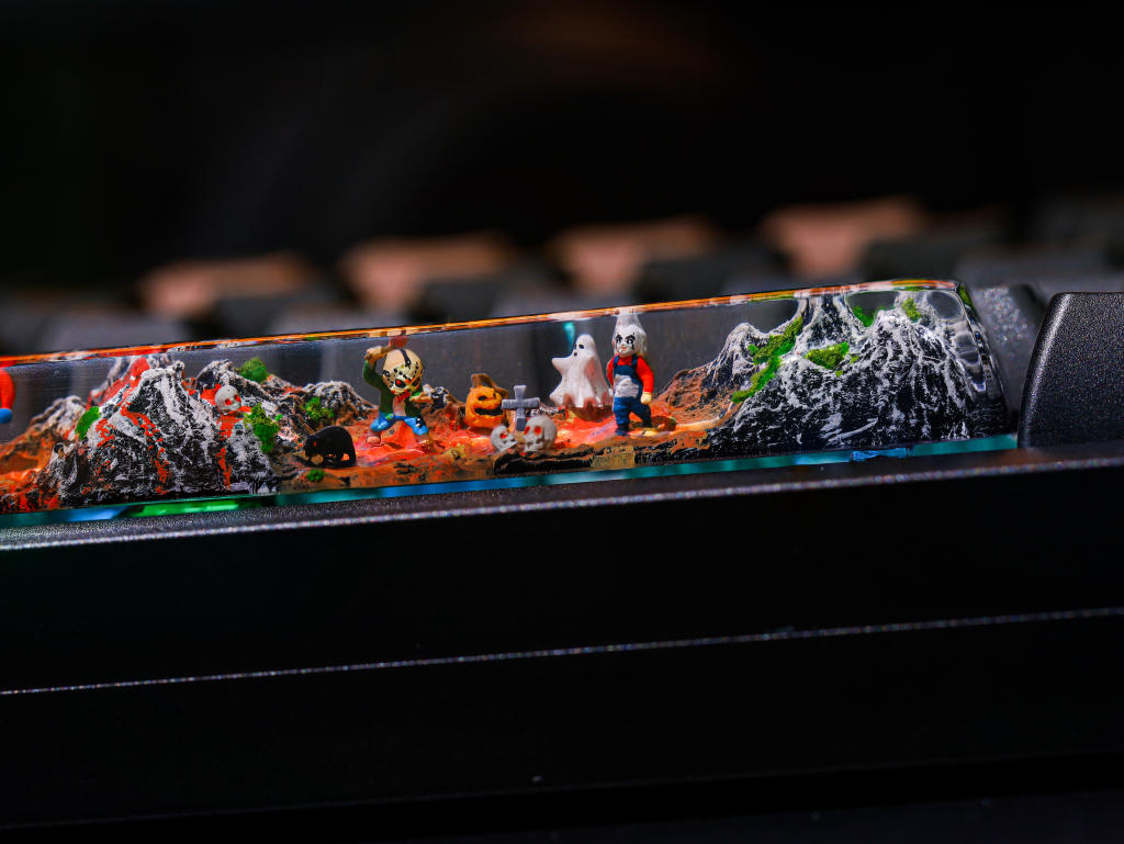 Ghost Halloween keycap ver 2 9 Ghost Artisan Keycap