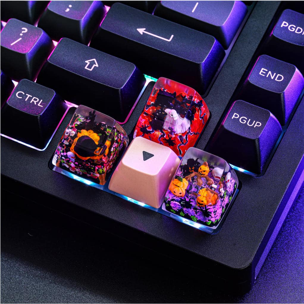Pumpkin Halloween keycaps 6 Pumpkin Halloween keycap