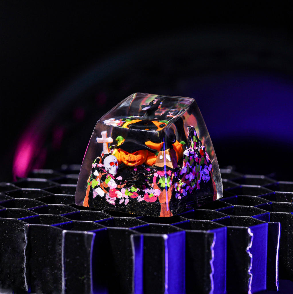 Pumpkin Halloween keycaps 4 Pumpkin Halloween keycap