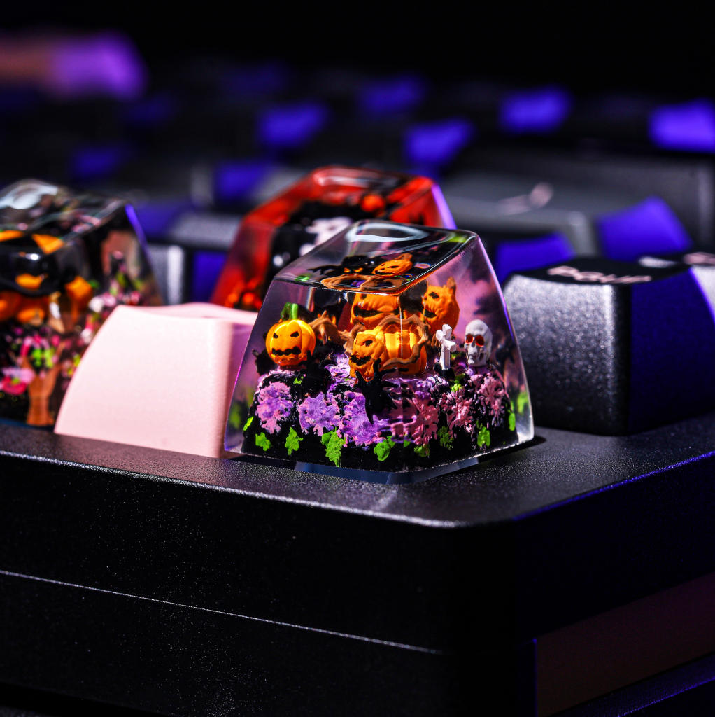 Pumpkin Halloween keycaps 5 Pumpkin Halloween keycap