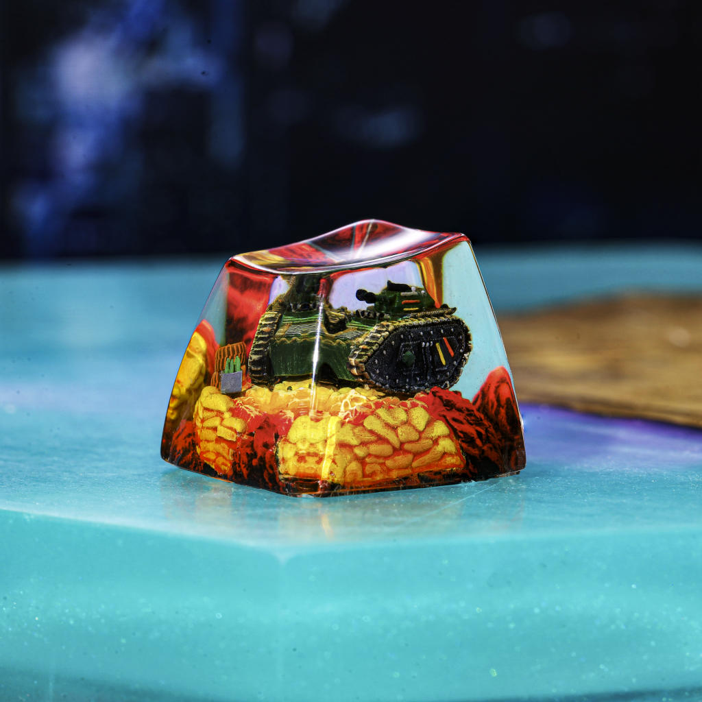 Blind Box Keycaps 33 Tanks Resin Keycap
