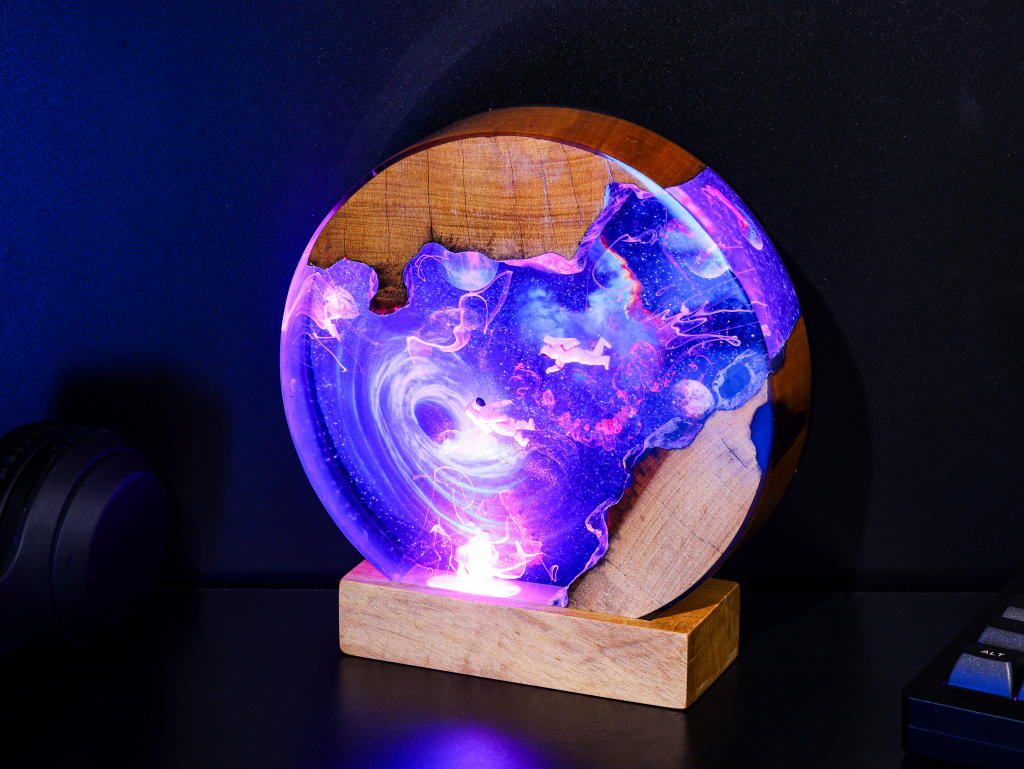 Interstellar Astronaut entering into the Black hole Night Light 6 Interstellar Astronaut entering into the Black hole Night Light