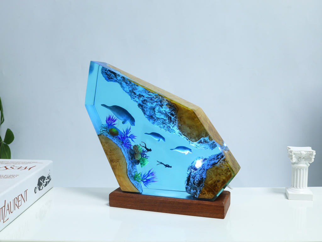Seal Swimming Epoxy Lamp 8 Seal Swimming Epoxy Lamp
