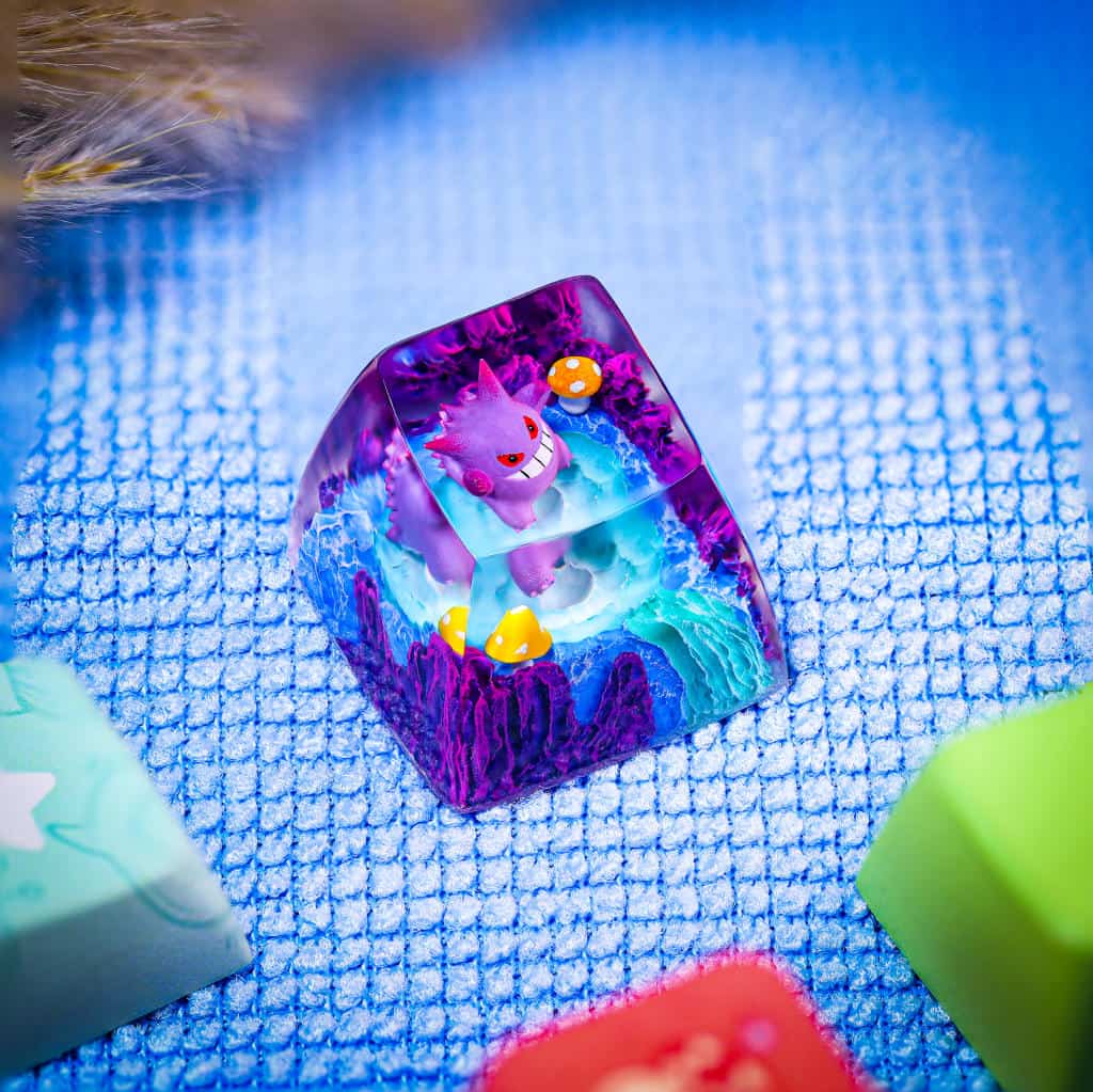 Creepy Gengar Pokemon Keycap 2 Creepy Gengar Pokemon Keycap