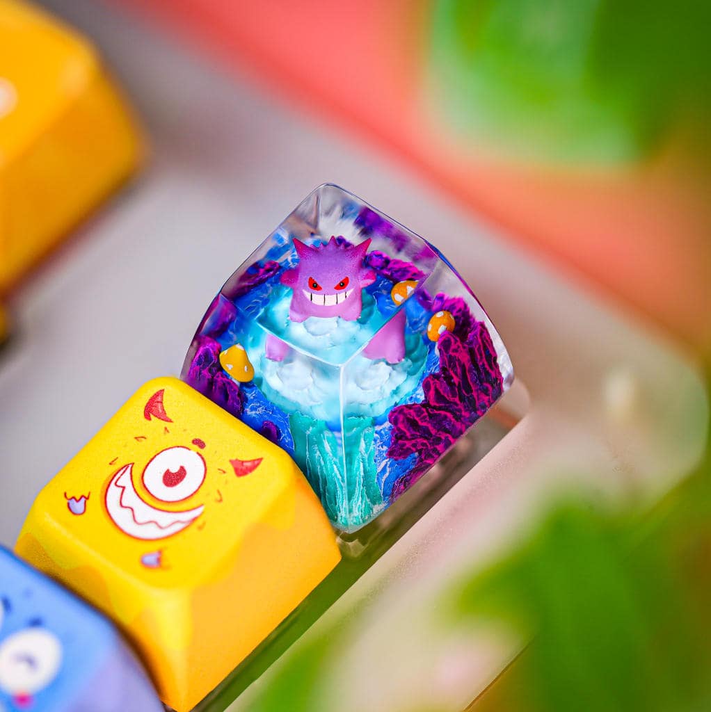 Creepy Gengar Pokemon Keycap 5 Creepy Gengar Pokemon Keycap