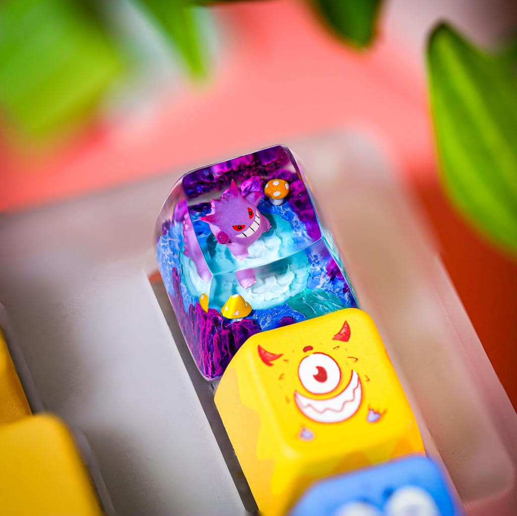 Creepy Gengar Pokemon Keycap 6 Creepy Gengar Pokemon Keycap
