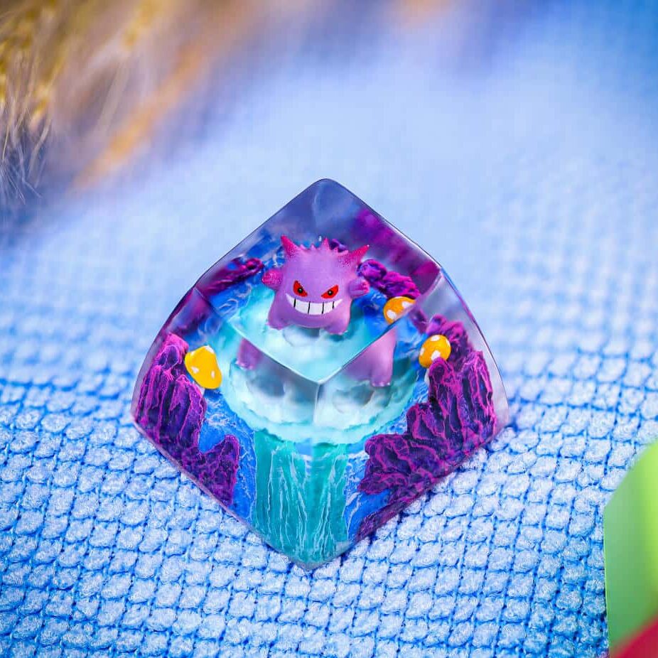 Creepy Gengar Pokemon Keycap 3 Creepy Gengar Pokemon Keycap