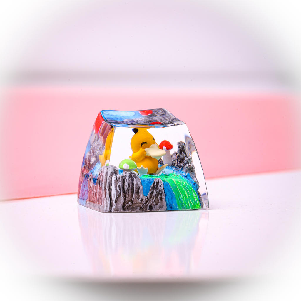Cute Psyduck Pokemon Keycap 3 Cute Psyduck Pokemon Keycap