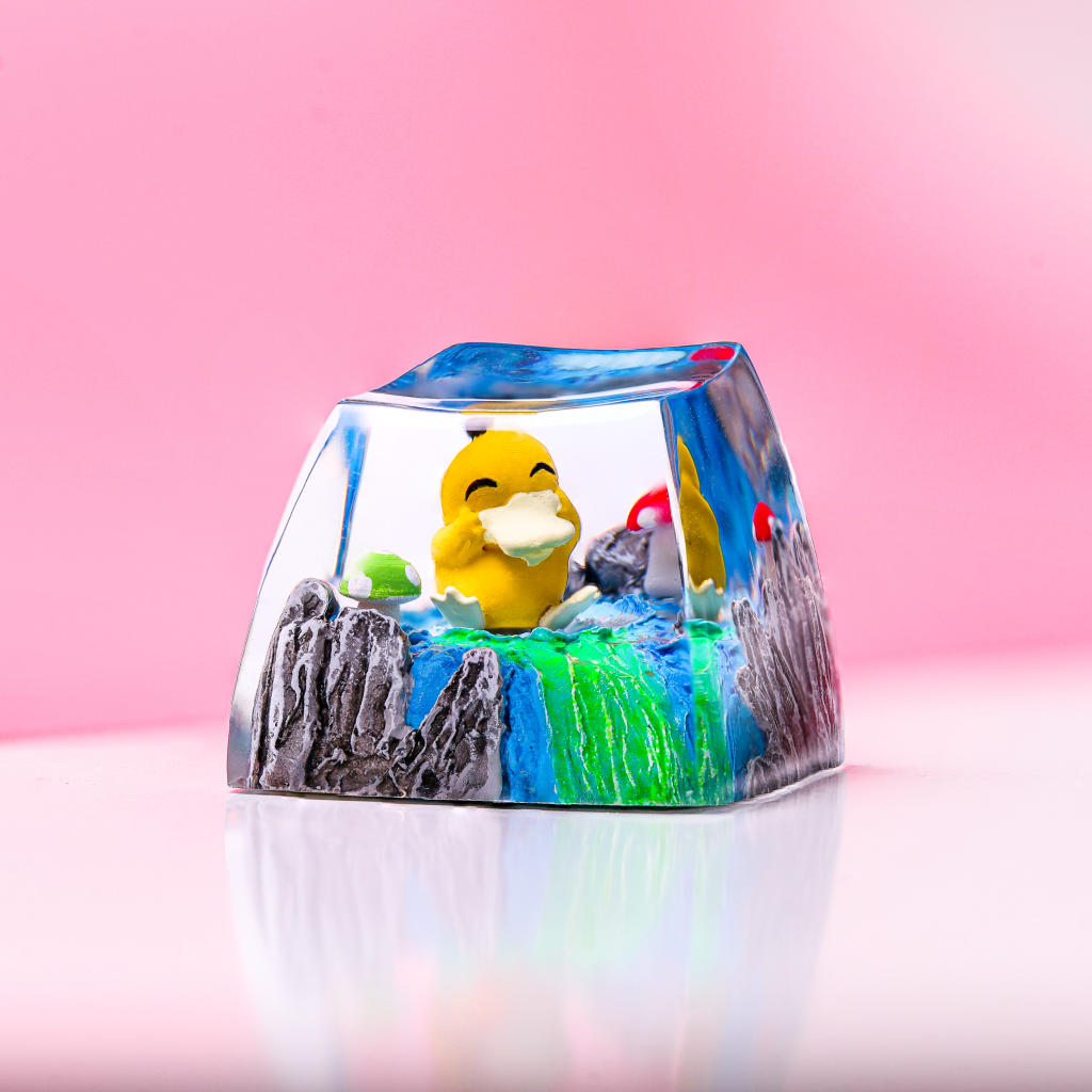 Cute Psyduck Pokemon Keycap 1 Cute Psyduck Pokemon Keycap