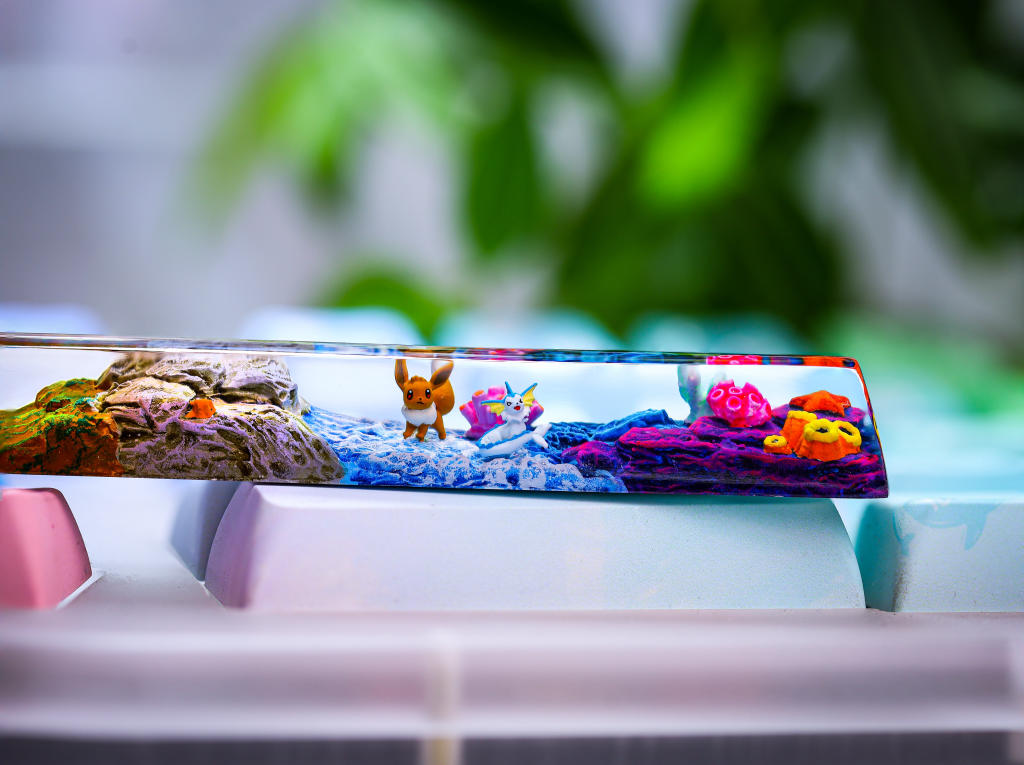 Mudkip Pokemon Keycap ver 2 5 Eevee's Evolution Pokemon Spacebar