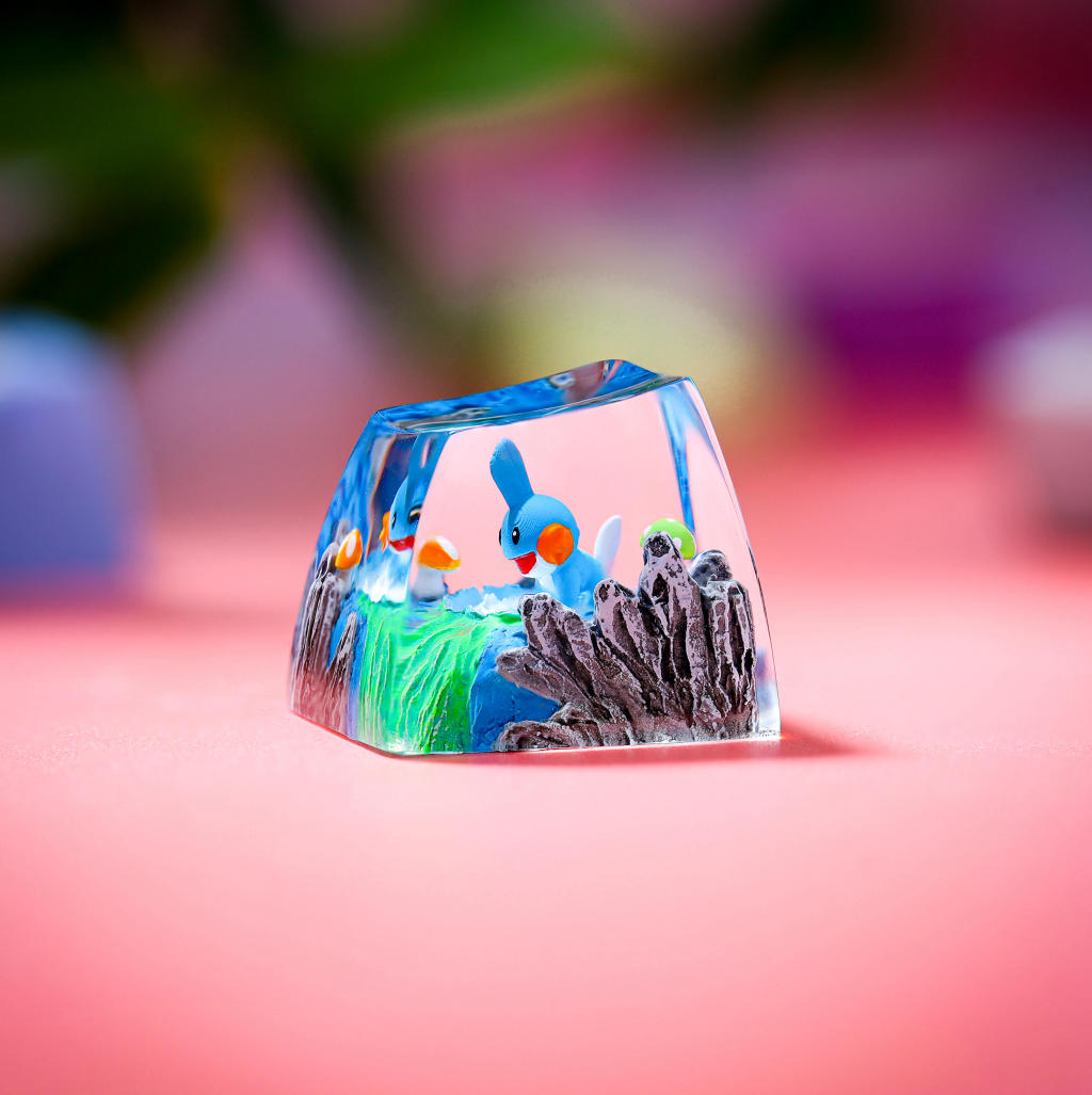 Mudkip Pokemon Keycap ver 2 2 Mudkip Pokemon Keycap ver 2