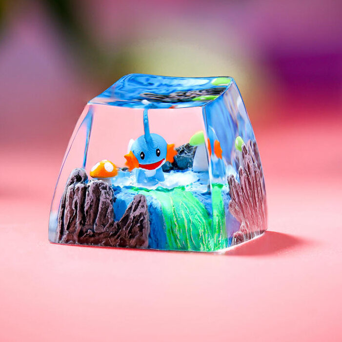Mudkip Pokemon Keycap ver 2 1 Mudkip Pokemon Keycap ver 2
