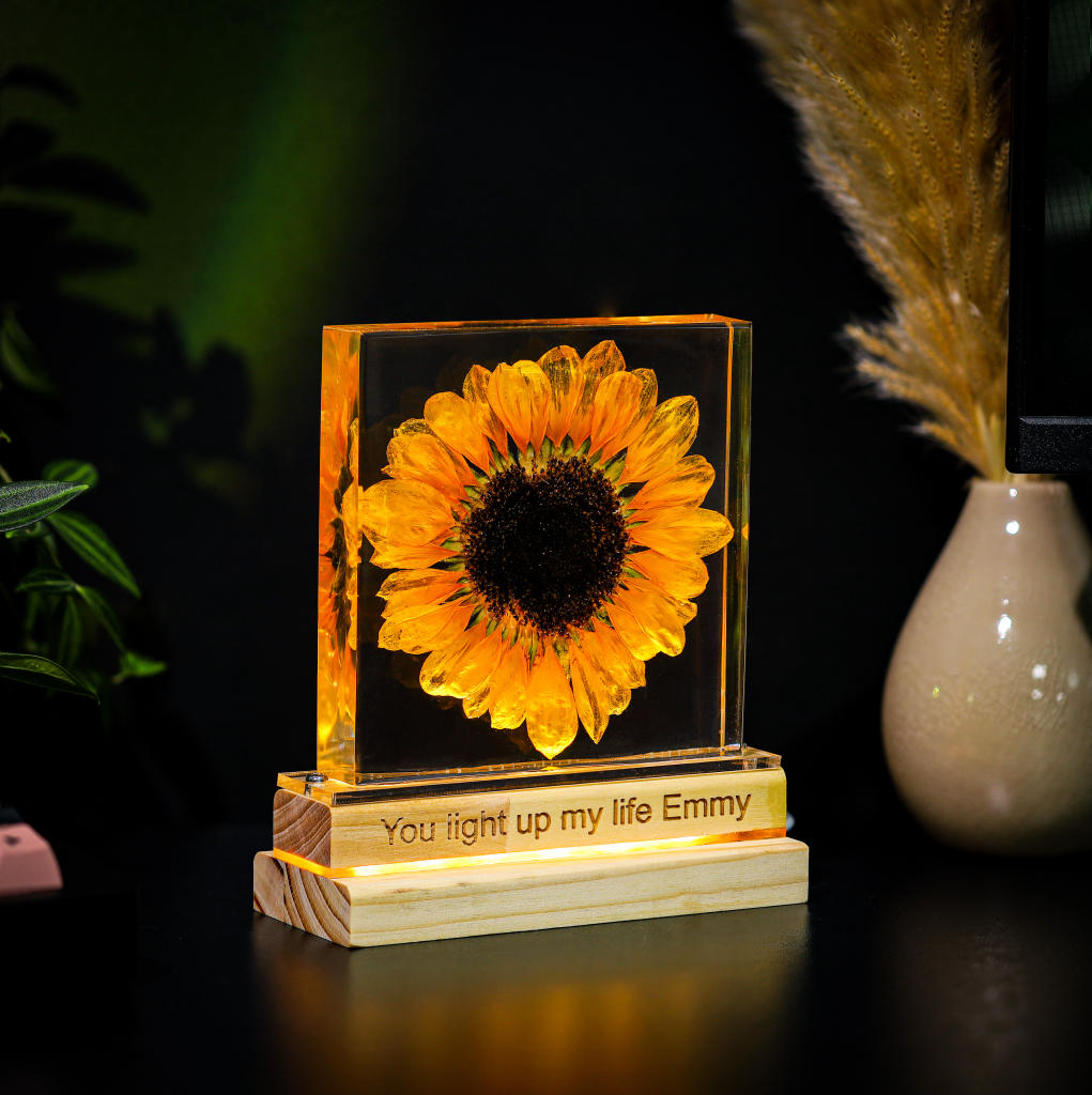 Sunflower Epoxy Night Light 9 Sunflower Night Light