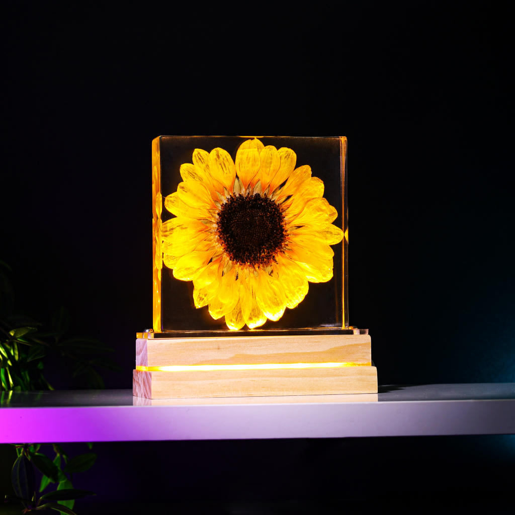 Sunflower Epoxy Night Light 7 Sunflower Night Light