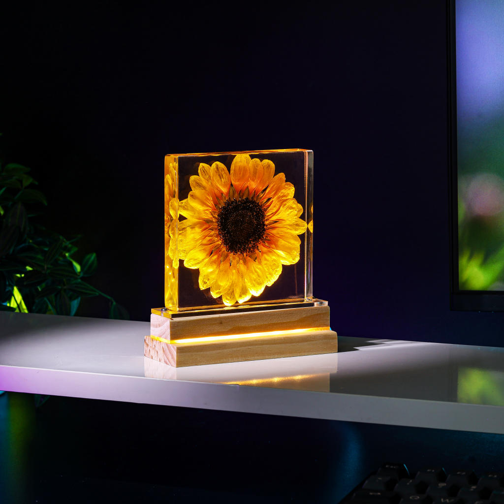 Sunflower Epoxy Night Light 4 Sunflower Night Light